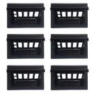 Kit 6 Caixa Tomadas De Embutir Na Mesa Escritório, PRETO