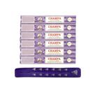 Kit 6 Caixas de Incensos Linha Nag Champa Massala Flute + Incensário Régua Indiano