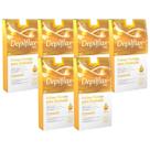 Kit 6 Caixas Folhas Prontas Cera Depilatória Depilação Corporal Depilflax Natural