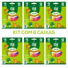 Kit 6 Caixas Lápis De Cor Pequeno 12 Cores Desenho Atacado