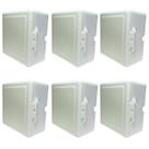 Kit 6 Caixas Organizadora Cftv 4,5X9,0X9,0 Encaixe Sem Parafusos