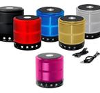 Kit 6 Caixinhas De Som Bluetooth Fúcsia 5w Super Potente