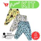 KIT 6 calça bebê menina menino envio imediato ESTAMPADAS Linha verão