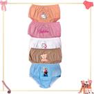 Kit 6 Calcinha Infantil 100% Algodão Tamanho M Cores Sortida Moda Infantil Bebê Antialérgico