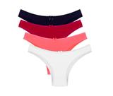 Kit 6 Calcinha Tanga Em Microfibra com Forro de Algodao Lingerie Luxo Premium