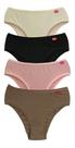 Kit 6 Calcinha Tanga Kellynha Algodão Elastano 760/765 Kit 6 Calcinha Tanga Kellynha Algodão Elastano 760/765