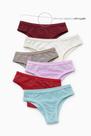 Kit 6 Calcinhas Algodão Tanga Confortável