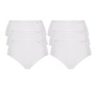Kit 6 Calcinhas Cotton Altas Loba Clássica Lupo 40351-001