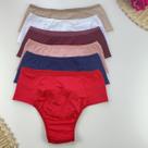 Kit 6 Calcinhas De Cintura Alta Tanga Dia A Dia Moda Intima Revenda Lingerie