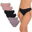 Kit 6 Calcinhas Love Secret 81500 Preto/Rosa/Chocolate