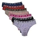 Kit 6 Calcinhas Tanga Feminina Adulto De Cotton Algodão Liso Tamanho:G