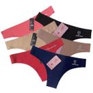 Kit 6 Calcinhas Tanga Sem Costura Microfibra Corte A Laser Kit 6 Calcinhas Tanga Sem Costura Microfibra Corte A Laser