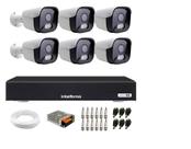 Kit 6 Câm Segurança Full Hd Color Dvr 8ch Intelbras