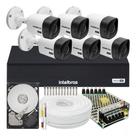 Kit 6 Camera de Segurança Intelbras Alta Resolução 1120 Vhl Hd Dvr 8 Canais 1108c