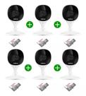 Kit 6 Câmera De Segurança Wifi Imx Intelbras + Cartão 64gb