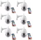kit 6 Câmera Ip Externa Speed Dome Wifi Auto Tracking Ip66 Ptz