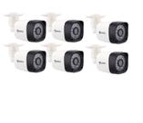 Kit 6 Câmeras Bullet Full Hd 1080p 2Mp Lente 2,8mm