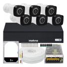 Kit 6 Câmeras De Segurança Full Hd Alta Definição Dvr Intelbras 8 Ch Full HD Hd 1TB