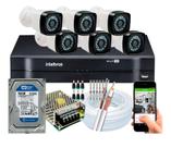 Kit 6 Câmeras de Segurança hd Dvr intelbras full hd 8ch mhdx C/hd Kit 6 Câmeras de Segurança hd Dvr intelbras full hd 8ch mhdx C/hd