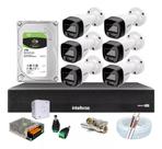 Kit 6 Cameras de Segurança Intelbras 1120 Full Color Dvr 8 Canais C/ Hd 1tb