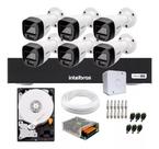 Kit 6 Cameras de Segurança Intelbras 1120b Full Color, Dvr 8 Canais C/ Hd