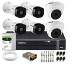 Kit 6 Câmeras de Segurança Intelbras Completo Dvr 8 ch + 6 Câmeras VHC 1120B + Hd 1Tb