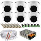 Kit 6 Câmeras de segurança Intelbras Vhl 1120d + 1 Fontes 10amp 12v + Cabo e Conectores Kit 6 Câmeras de segurança Intelbras Vhl 1120d + 1 Fontes 10amp 12v + Cabo e Conectores