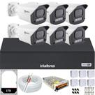 Kit 6 Câmeras Full Color C/Áudio Dvr Intelbras 8 canais 1TB