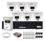 Kit 6 Cameras Full Color Com Audio Intelbras Dvr 8 Canais Mhdx 3008c C/ 1 Tera