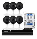 Kit 6 Câmeras IMX Full Hd Wi-fi Com Hd 500gb E Nvd 1308