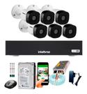 Kit 6 Câmeras Intelbras 1120b Hd Dvr Mhdx 8 Canais