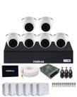 Kit 6 Câmeras Intelbras 1120d Dvr Mhdx 1108-c Com Ssd 512gb Intelbras Instalado