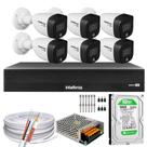 Kit 6 Câmeras Intelbras Cftv 1080p Full Color Colorida Noite C/HD 500GB