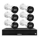 KIT 6 CÂMERAS IP HD INTELBRAS VIPc 1230 B NVD 1408