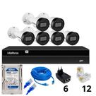 Kit 6 câmeras IP Vipc 1230B Intelbras NVD 1408 C/HD 500GB