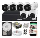 Kit 6 Câmeras Multi Hd 1120b Dvr Intelbras 8 Canais Com Hd