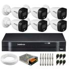 Kit 6 Câmeras VHD 1220 B Full Color Full HD 1080p + Gravador MHDX Multi Hd 8 Canais + Acessórios