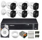 Kit 6 Câmeras VHD 1220 B Full Color Full HD 1080p + Gravador MHDX Multi Hd 8 Canais + HD 320GB