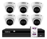 Kit 6 Câmeras Vipc 1230 D G4 2mp Poe Ativo Nvd 1408 1tb Wd