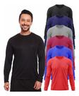 Kit 6 Camisas Térmicas Proteção Solar Uv Frio E Calor