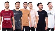 Kit 6 Camisetas Camisas Blusas Estampadas Malha Fio 30.1 Flero