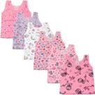 Kit 6 Camisetas Regata Infantil Criança 100% Algodão Little Baby 303