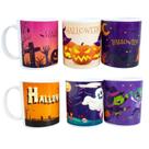 Kit 6 Caneca de Halloween Copo Dia das Bruxas Festa 350ml Kit 6 Caneca de Halloween Copo Dia das Bruxas Festa 350ml
