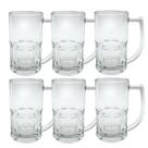 Kit 6 Caneca De Vidro Chopp Cerveja Copos Resistente Transparente Bar Restaurante Kassel 300ml