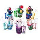 Kit 6 Caneca Infantil + Chaveiro Pelúcia + Lança Bolha Misto