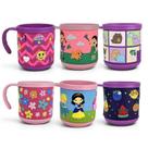 Kit 6 Caneca Infantil Criança 220ml Presente Estampada Relev Cor:Menina Kit 6 Caneca Infantil Criança 220ml Presente Estampada Relev Cor:Menina