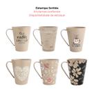 Kit 6 Caneca Plástico Xicara Cafe Cha 360ml Personalizada -