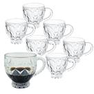Kit 6 Caneca Xícara De Chá Café Cappuccino Cristal 200ml