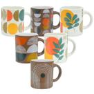 Kit 6 Canecas Cerâmica Chá Café Coffee Time 80ml