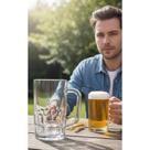 Kit 6 Canecas Chopp Vidro 300ml Resistente P/ Cerveja Gelada